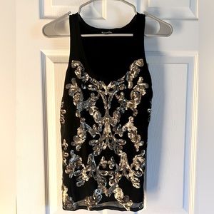 Express gold and black tank | Size XS